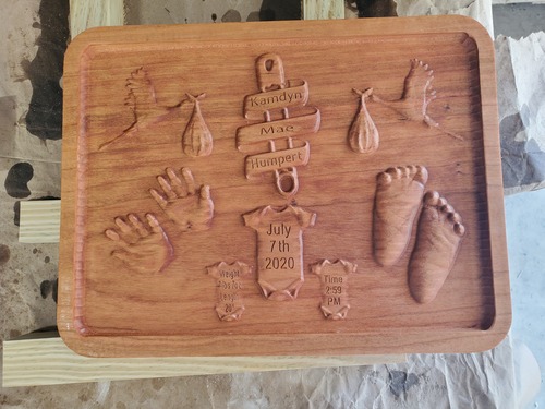 Custom Baby Plaque Heirloom 5