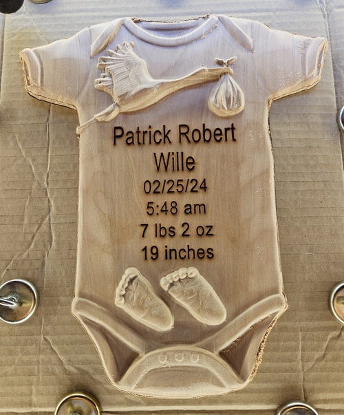 Custom Baby Plaque Heirloom 2